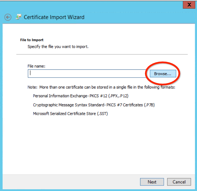 windows Trusted Root Certificates Browse